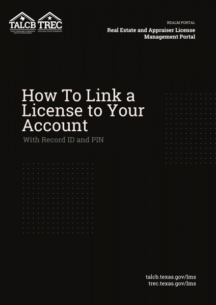 How To Link a License to Your REALM Portal Account